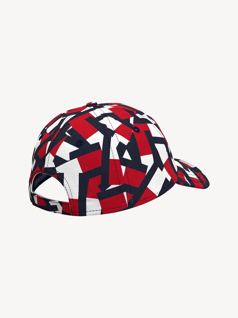 Lány Tommy Hilfiger Jigsaw Print HATS Piros | HU 2041EBC